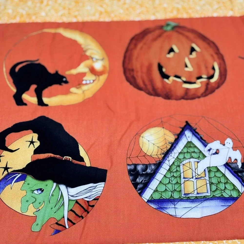 HMD Halloween Table Runner‎ J. Wecker Frisch Quilting Treasures Retired Fabric